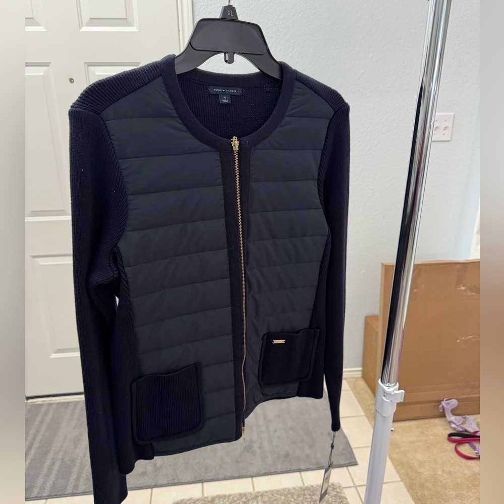 Tommy Hilfiger zip up sweater. Never worn